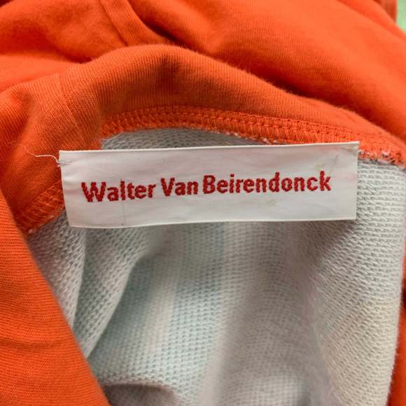 WALTER VAN BEIRENDONCK AW19 Multi Color Drip Print Hooded Sweatshirt - Picture 5 of 5